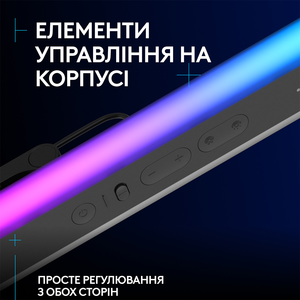 Зовнішній вигляд Лампа блогера LOGITECH Litra Beam LX Graphite (946-000015)