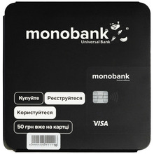 Стартовий пакет MONOBANK "50 грн. вже на карті"