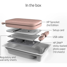 Фотопринтер HP Sprocket Blush Pink (HPISPP)
