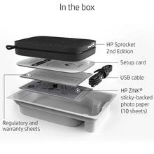 Фотопринтер HP Sprocket Black (HPISPB)