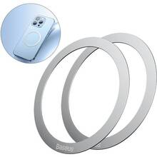 Металеві кільця BASEUS Halo Series Magnetic Metal Ring 2шт Silver (PCCH000012)