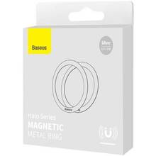 Металеві кільця BASEUS Halo Series Magnetic Metal Ring 2шт Silver (PCCH000012)