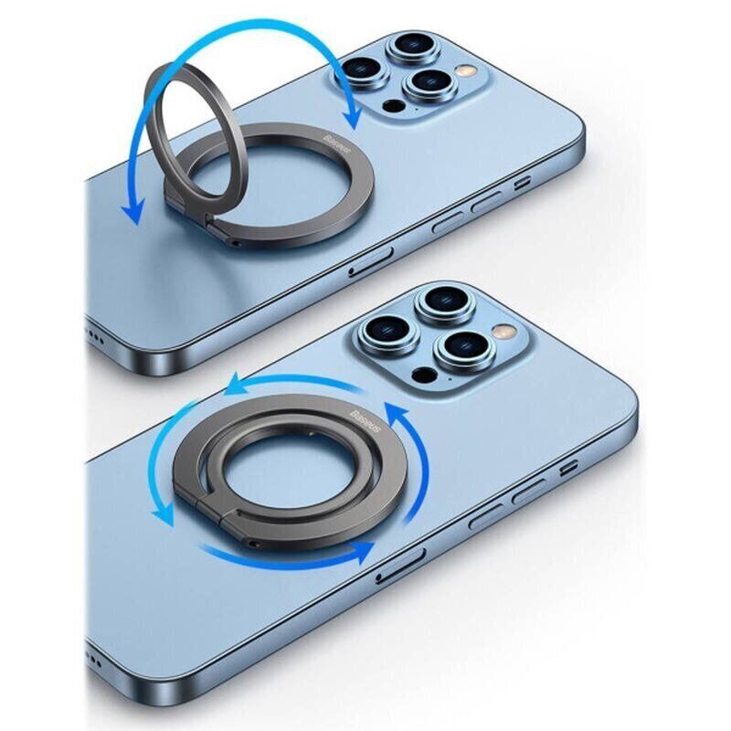Покупка Кільце-тримач BASEUS Halo Series Foldable Metal Ring Stand Single-ring Silver (SUCH000012)