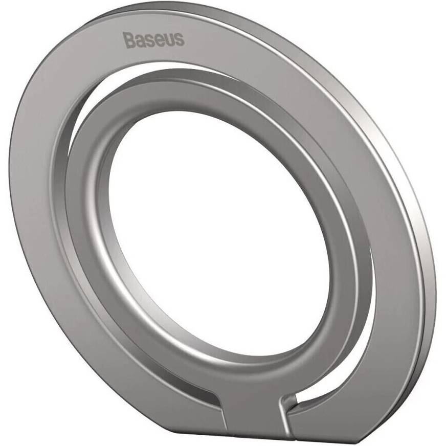 Кільце-тримач BASEUS Halo Series Foldable Metal Ring Stand Single-ring Silver (SUCH000012) Колір сріблястий