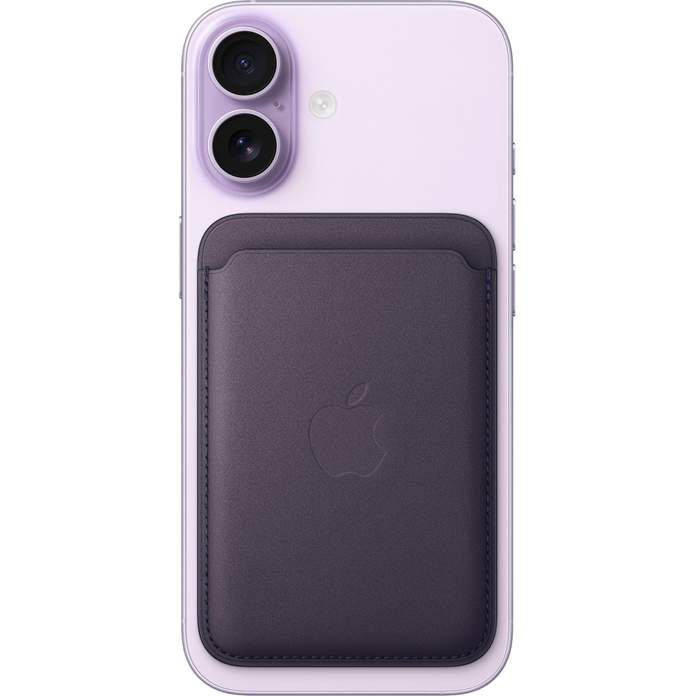 Кишеня-накладка APPLE iPhone FineWoven Wallet with MagSafe Midnight Purple (MGH84ZM/A) Матеріал мікротвіл