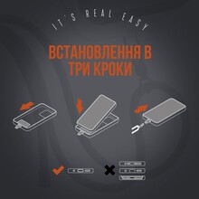 Ремінець для смартфону ARMORSTANDART Rope Black Tangerine with Clear holder (ARM86430)