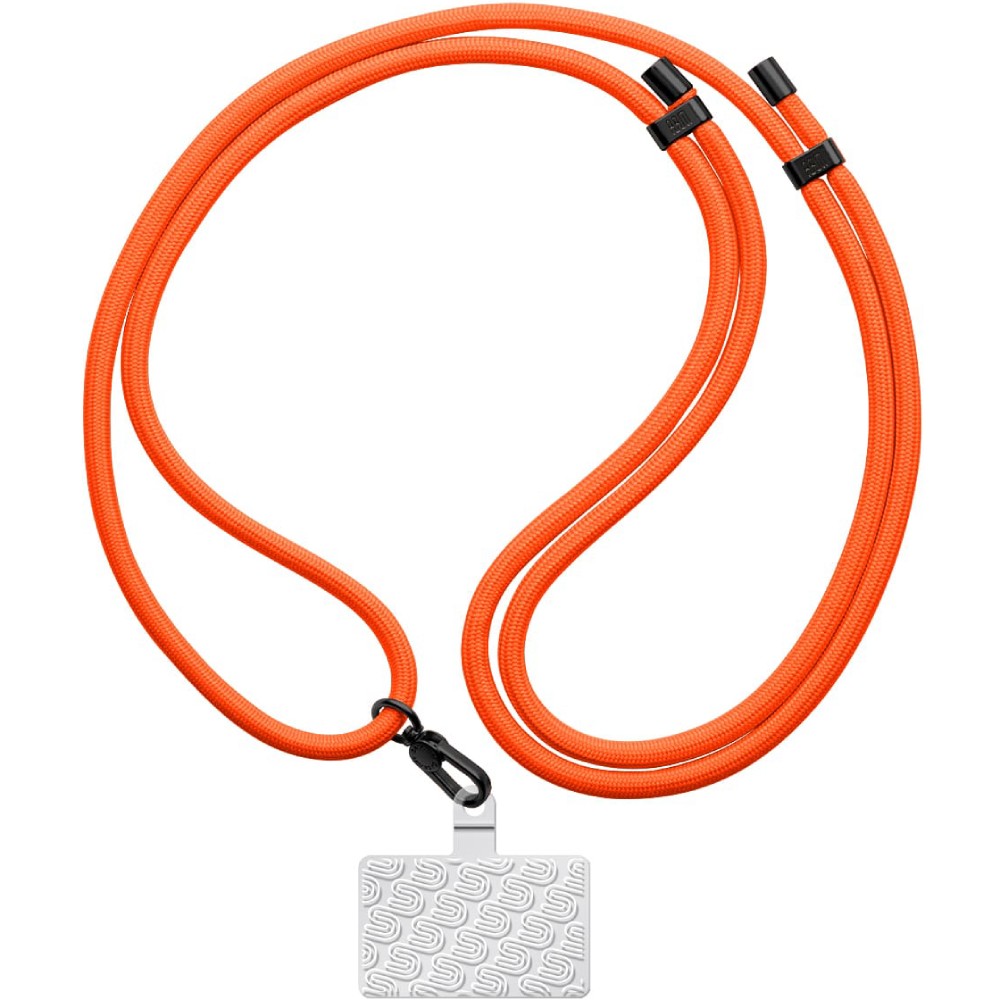Ремінець для смартфону ARMORSTANDART Rope Black Tangerine with Clear holder (ARM86430)