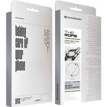 Ремінець для смартфона ARMORSTANDART Rope Black GlowWhite with Clear holder (ARM86565)