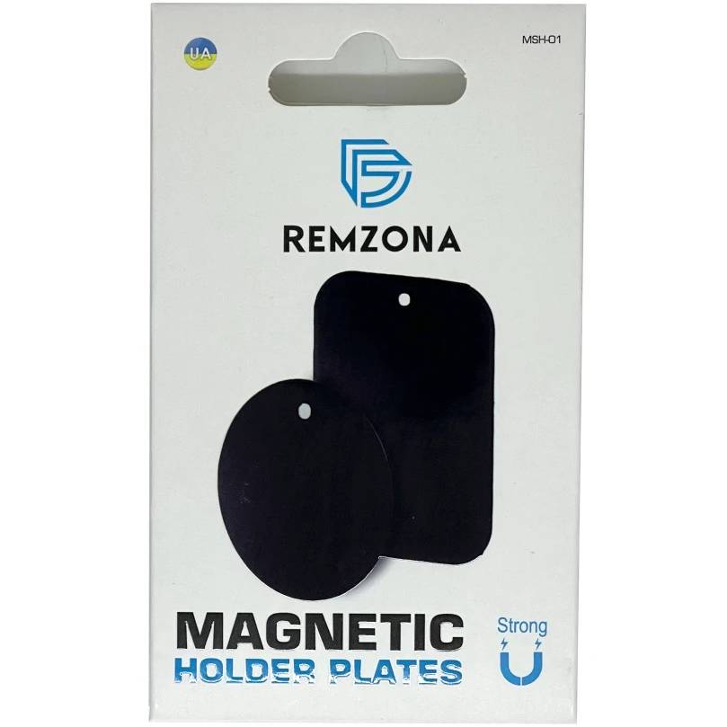 Фото 2 Пластина для магнітного тримача REMZONA 2шт MSH-01 (6924163491229)
