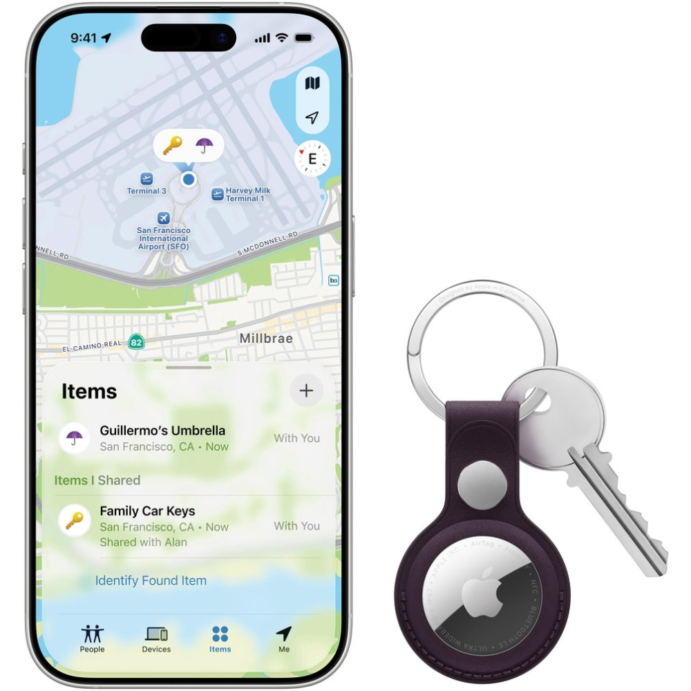 Смарт-трекер APPLE AirTag 4 Pack (MFEA4ZE/A) Материал металл, ппластик