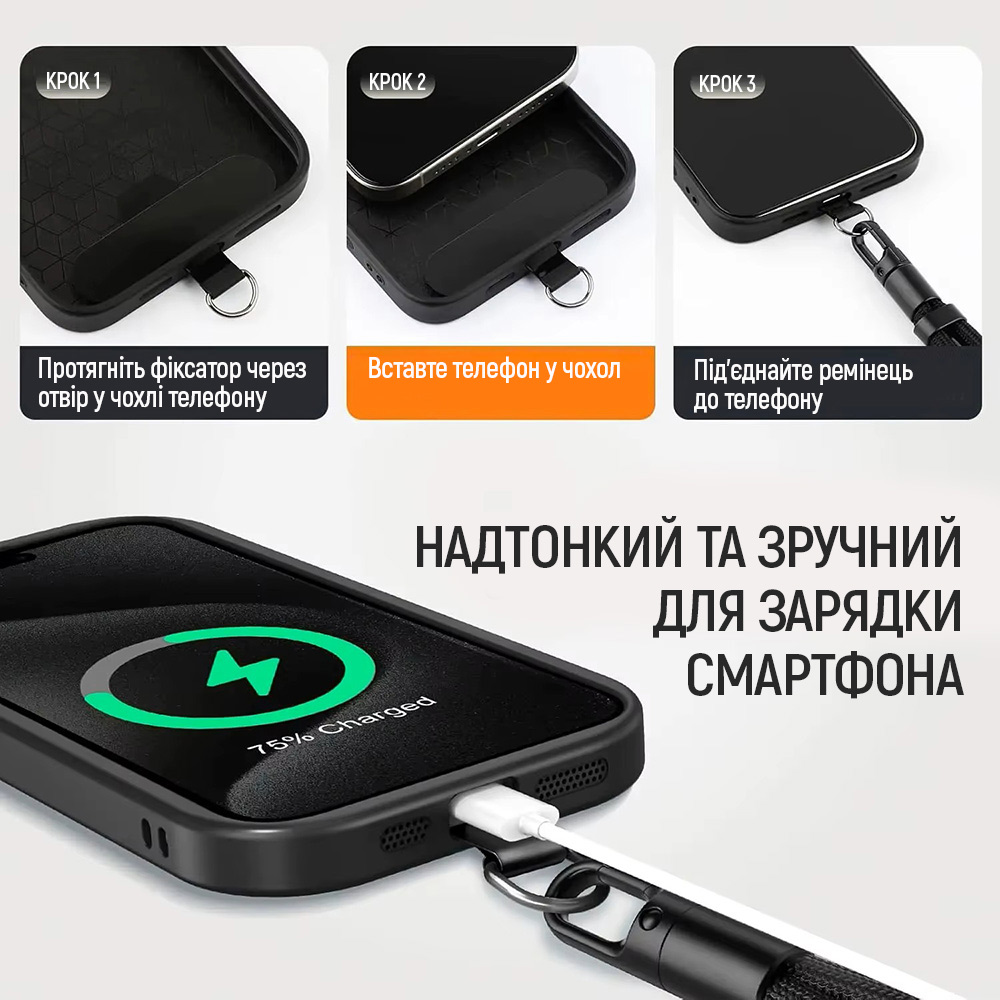 Ремешок для смартфона COLORWAY Handy Strap Mint (CW-SCHS-MT) ᐉ