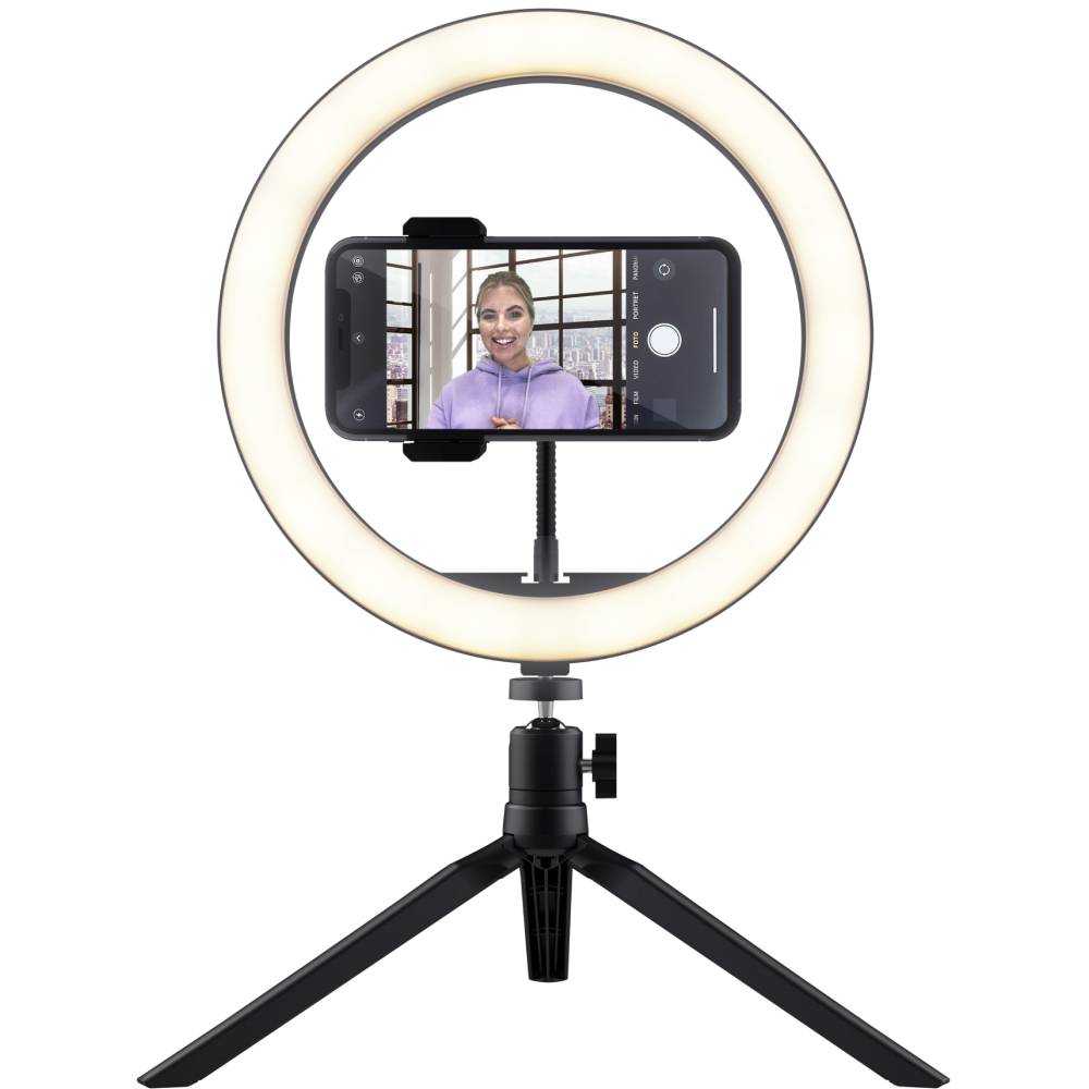 Набір для блогера TRUST Maku+ 2-in-1 Streaming Kit (24881_TRUST) Додаткові характеристики 10-дюймове кільцеве світлодіодне освітлення; 56-дюймовий складаний зелений екран