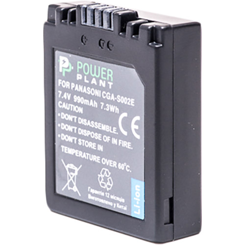 Акумулятор POWERPLANT для Panasonic CGA-S002/DMW-BM7 (DV00DV1097) Ціна за одну касету False