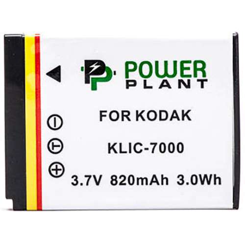 

Аккумулятор POWERPLANT Kodak KLIC-7000 820mAh (DV00DV1152), Kodak KLIC-7000 820mAh (DV00DV1152)