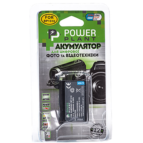 Акумулятор POWERPLANT Samsung BP1310 1200mAh (DV00DV1284) Додаткові характеристики для SAMSUNG NX/NX10/NX100/NX11/NX20/NX210/NX5