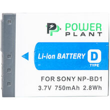 Аккумулятор POWERPLANT для Sony NP-BD1, NP-FD1 750mAh (DV00DV1204)
