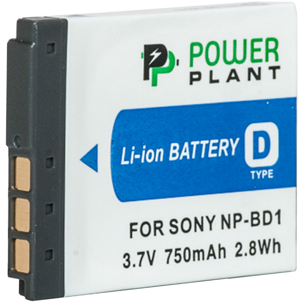 Аккумулятор POWERPLANT для Sony NP-BD1, NP-FD1 750mAh (DV00DV1204) Цена за одну кассету False