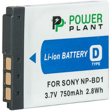 Акумулятор POWERPLANT для Sony NP-BD1, NP-FD1 750mAh (DV00DV1204)