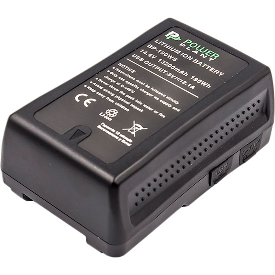 Аккумулятор POWERPLANT V-mount для Sony BP-190WS 13200mAh (CB970223) Цена за одну кассету False