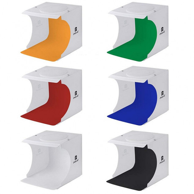 Лайтбокс PULUZ 24x23x22см (PU5021) Додаткові характеристики 20 світлодіодів, 550 лм, колірна температура: 6000-6500К