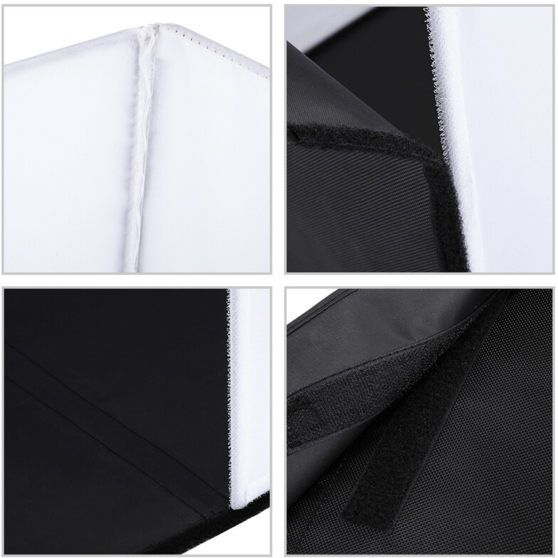 Софтбокс PULUZ PU5140 40x40x40 см (PU5140) Додаткові характеристики в комплект входить білий фон, чорний фон, помаранчевий фон, червоний фон, синій фон, чохол для перенесення
