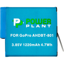 Акумулятор POWERPLANT GoPro AHDBT-801 1220mAh (декодирован) (CB970377)