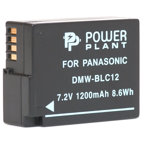Акумулятор POWERPLANT PowerPlant для Panasonic DMW-BLC12, DMW-GH2 DV00DV1297 Колір чорний