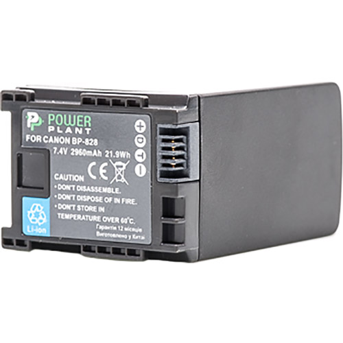 Аккумулятор PowerPlant для Canon BP-828 Chip (DV00DV1372) Дополнительные особенности мощность 21.9 Wh