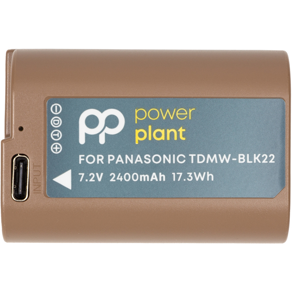 Акумулятор POWERPLANT Panasonic TDMW-BLK22 2400mAh + кабель Type-C (CB971299) Тип акумулятора Li-Ion