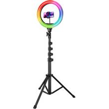 Кільцева LED лампа PROOVE RGB Halo 10 + штатив (59953white)