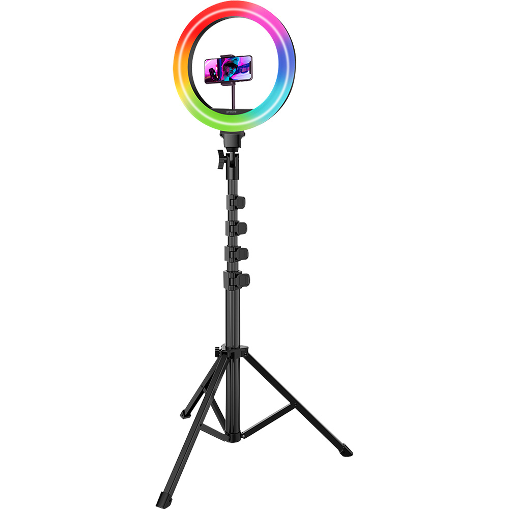 Кольцевая LED лампа PROOVE RGB Halo 10 + штатив (59953white)