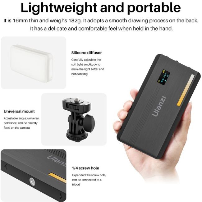 В інтернет магазині Відеосвітло ULANZI VIJIM VL200 Bi-color Led Light 8W Black (2481)