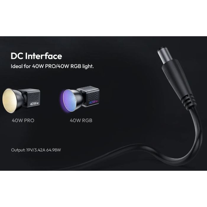 Замовити Зарядний пристрій ULANZI VIJIM HT005 DC для 40W ProRGB Light EU Plug (UV-L075 HT005)