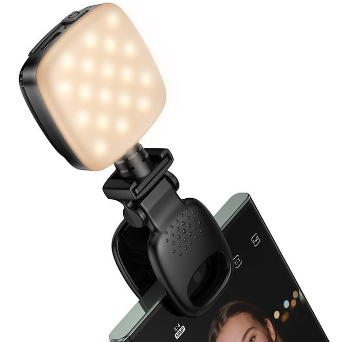 Накамерне світло HOCO K28 Black (6942007655880) Тривалість 30