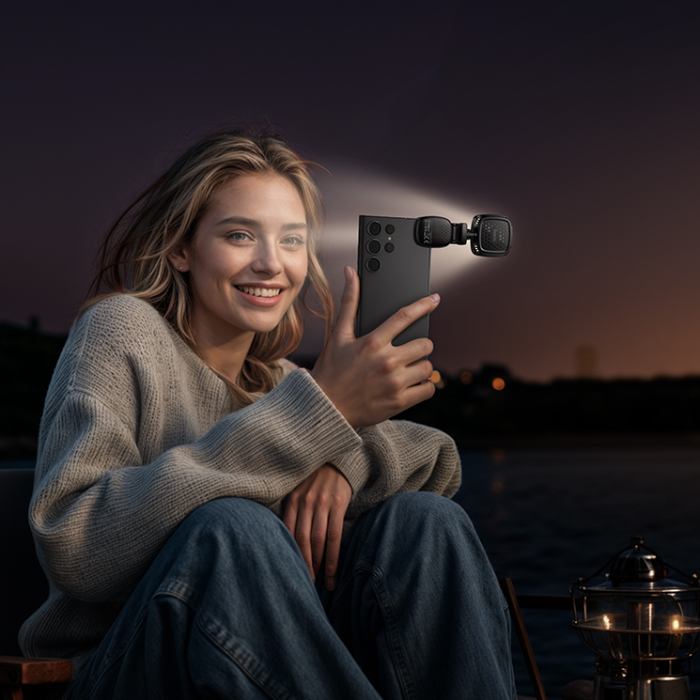 Фото Накамерне світло HOCO K28 Black (6942007655880)