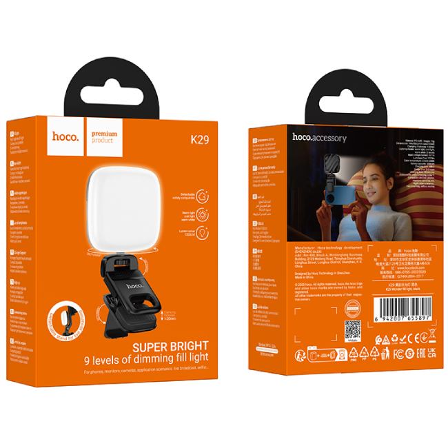 Покупка Накамерне світло HOCO K29 Black (6942007655897)