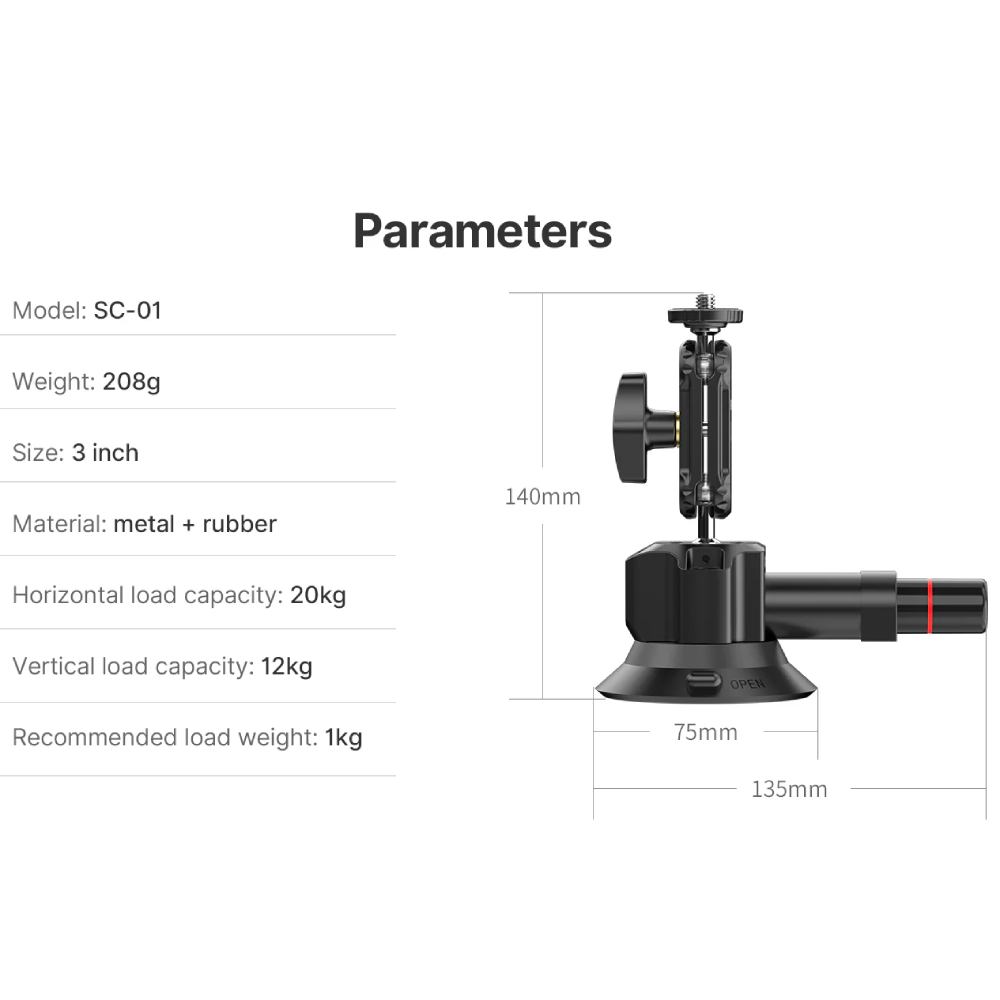 В інтернет магазині Присоска із швидкознімним кріпленням ULANZI VIJIM SC-01 (3089)