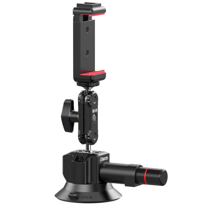 Присоска із швидкознімним кріпленням ULANZI VIJIM SC-01 (3089) Додаткові характеристики різьблення 1/4", Затискач, Стандартне GoPro; комплектація: присоска • затискач для телефону • адаптер для екшн камер • документація