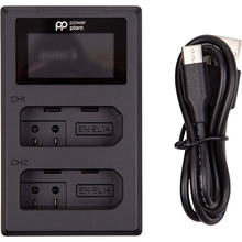 Зарядний пристрій POWERPLANT Nikon EN-EL14 (CH980536)