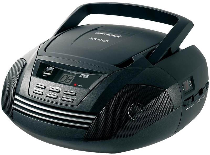 Магнитола CD BRAVIS CD-6600-UM3 (Black)