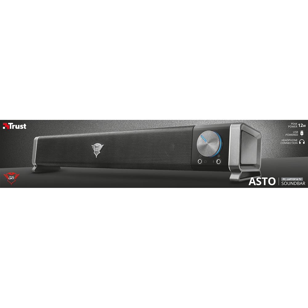 Зовнішній вигляд Саундбар TRUST GXT 618 Asto Sound Bar PC Speaker (22209)