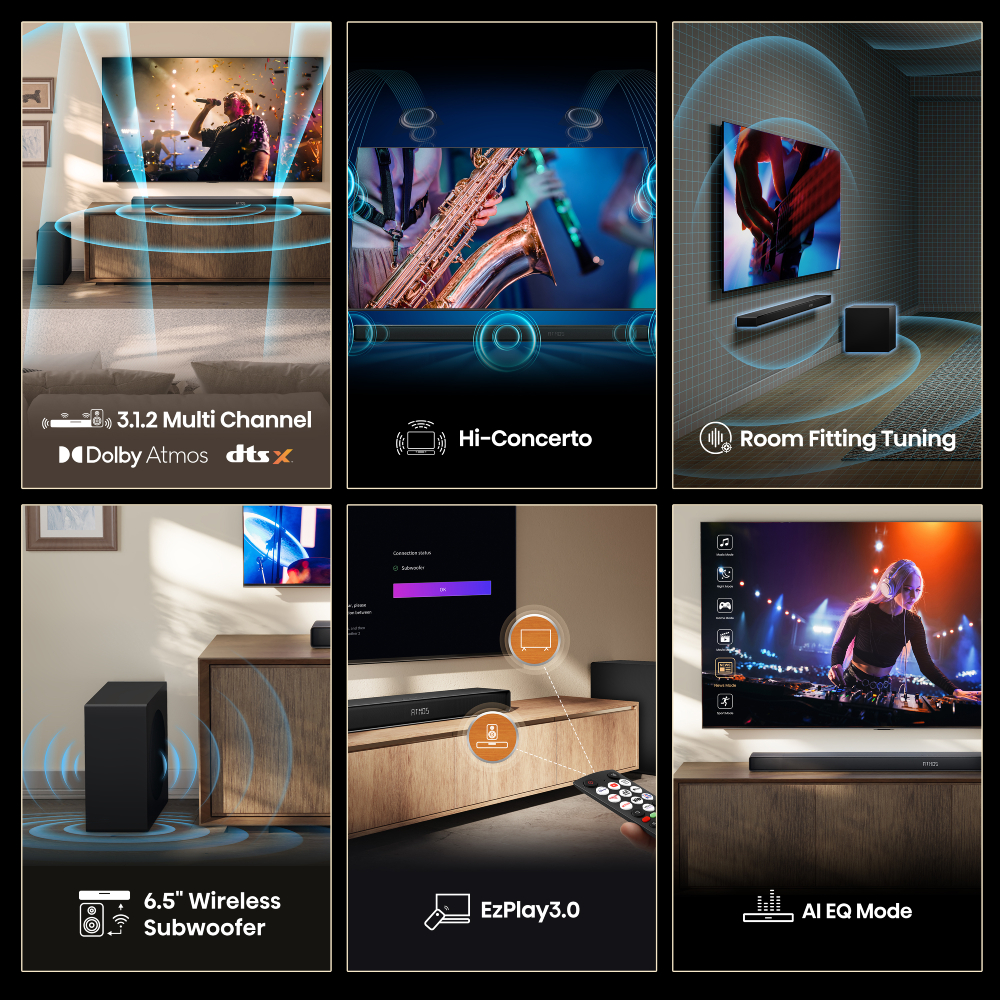 Зовнішній вигляд Саундбар HISENSE AX3120Q