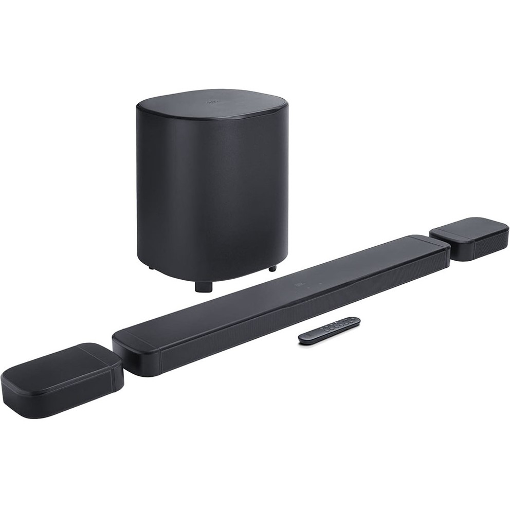 Саундбар JBL Bar 800MK2 Black (JBLBAR800M2BLKEP) Дополнительно Dolby Atmos; MultiBeam 3.0; PureVoice 2.0; SmartDetails; литиевый аккумулятор 3283 мА·ч; время работы съемных колонок до 10 часов; Bluetooth 5.3; Wi-Fi 802.11 a/b/g/n/ac/ax; HDR10+; Dolby Vision; частотный диапазон 35 Гц–20 кГц; поддержка AirPlay; LAN (RJ