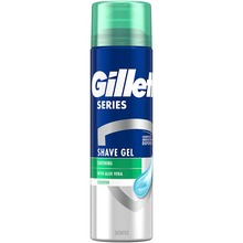 Гель для гоління GILLETTE Series Sensitive Skin з алоє 200 мл (3014260214692)