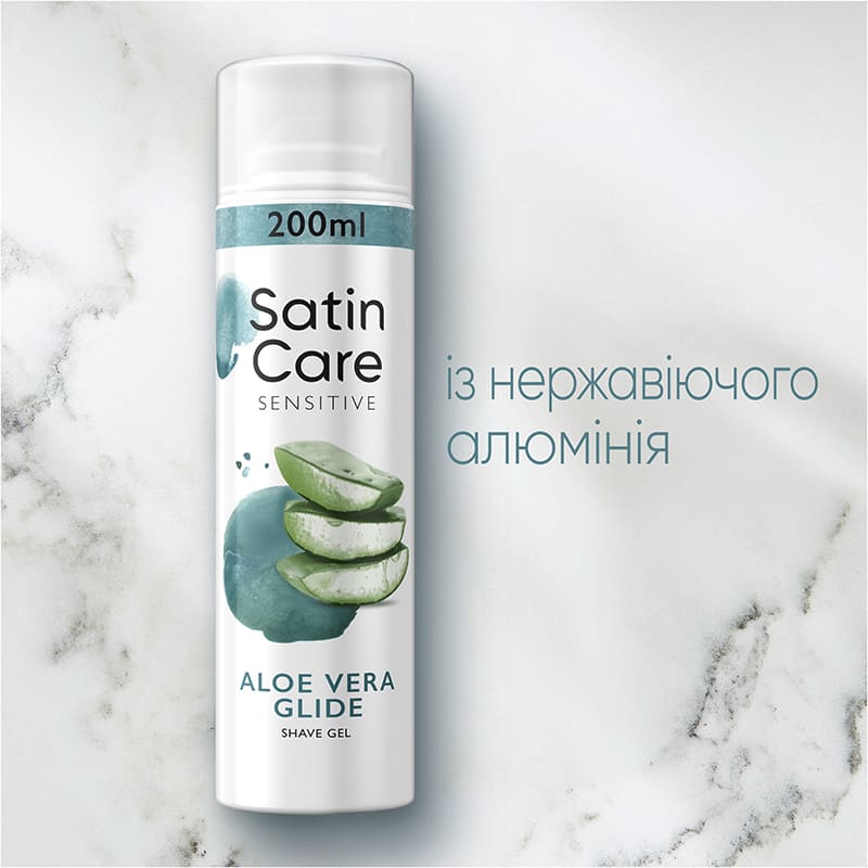 Гель для бритья SATIN CARE 200 мл (3014260223007) Зона применения для рук