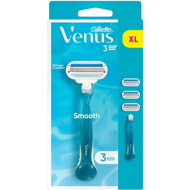 Бритва VENUS Smooth с 3 сменными картриджами (7702018469826) Тип станки со сменными картриджами