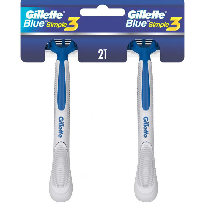 

Станок GILLETTE Blue Simple 3 2 шт (7702018429684), Blue Simple3Бритви Одноразовідисплей 1шт 12*2шт