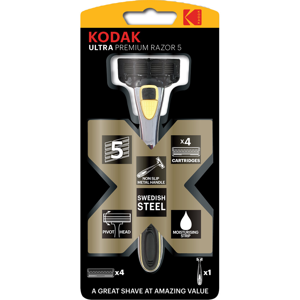 

Бритва KODAK Ultra Premium 5 со сменными картриджами (30421974), бритва зі змінними картриджами