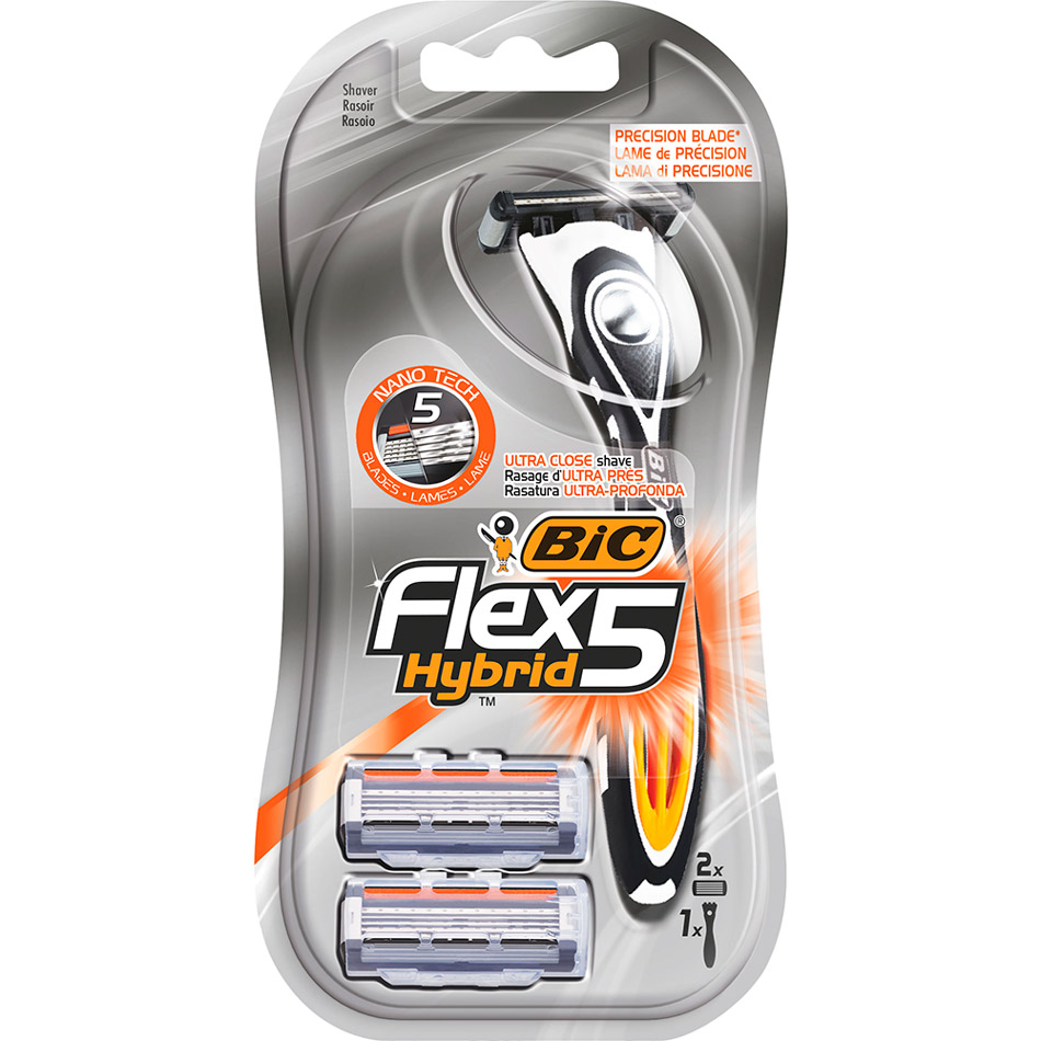 

Бритва BIC Flex 5 Hybrid с 2 сменными кассетами (3086123534414), БРИТВА ФЛЕКС5 ГИБРИД БЛ2