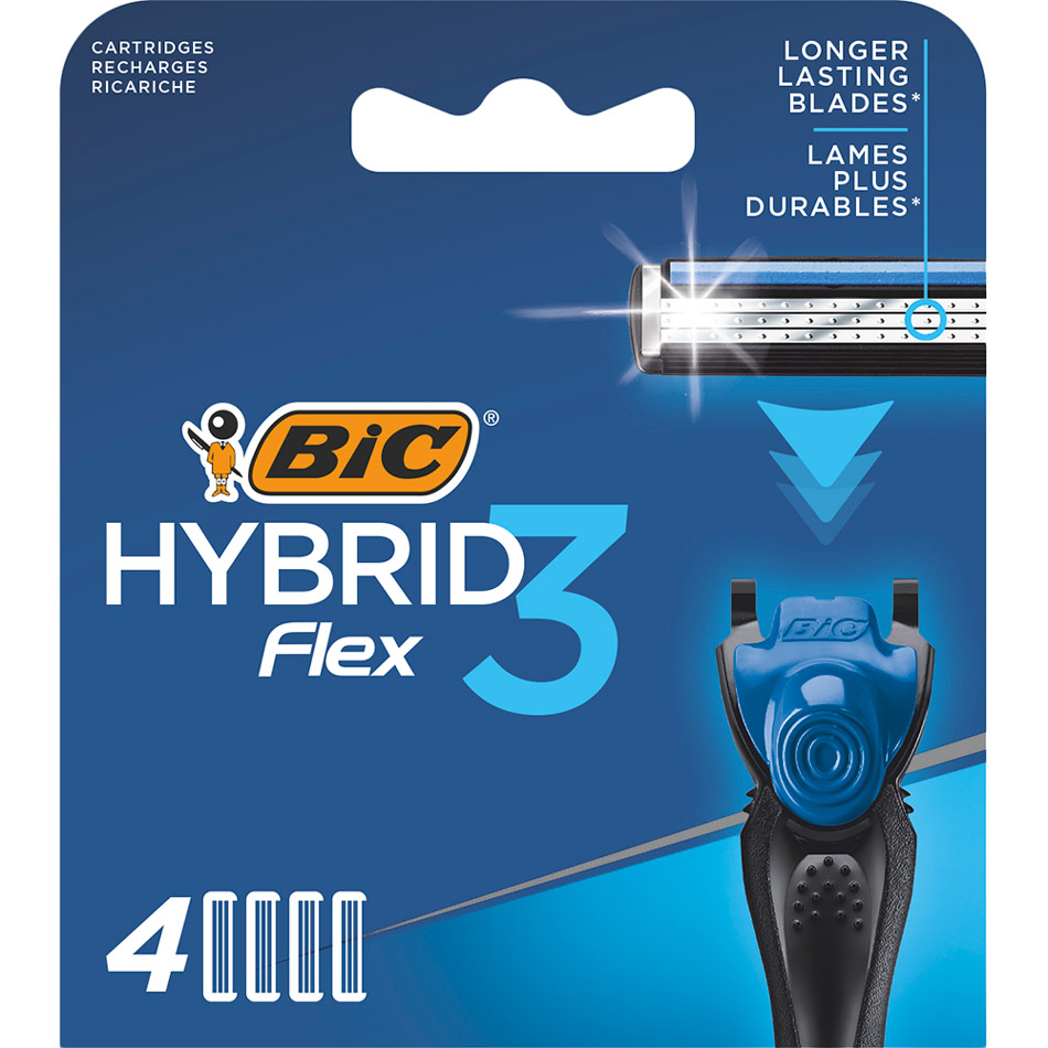 Сменные кассеты BIC Flex 3 Hybrid 4 шт (3086123480926)